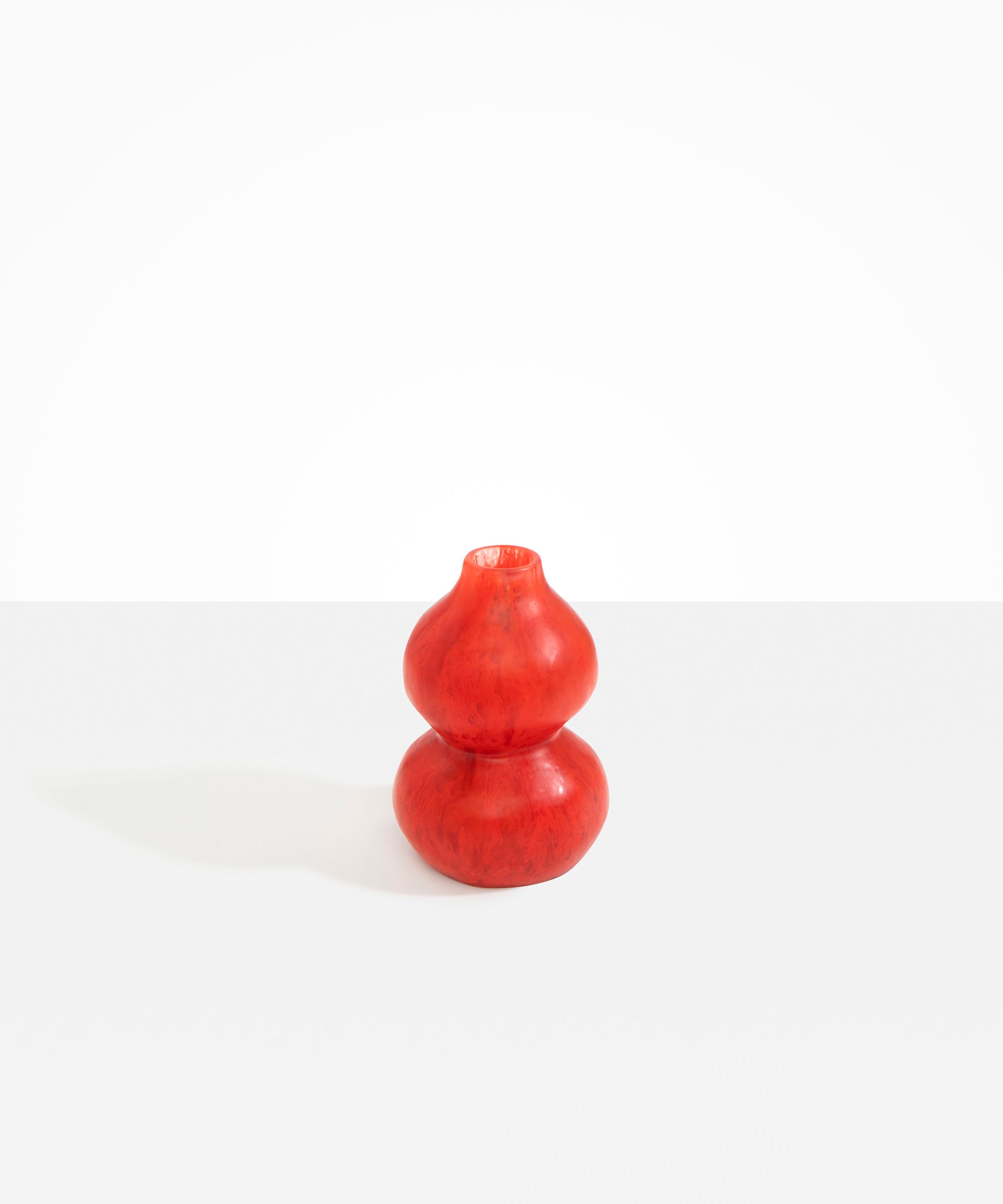 Dinosaur Designs Lotus Seed Vase in Poppy Colour resin