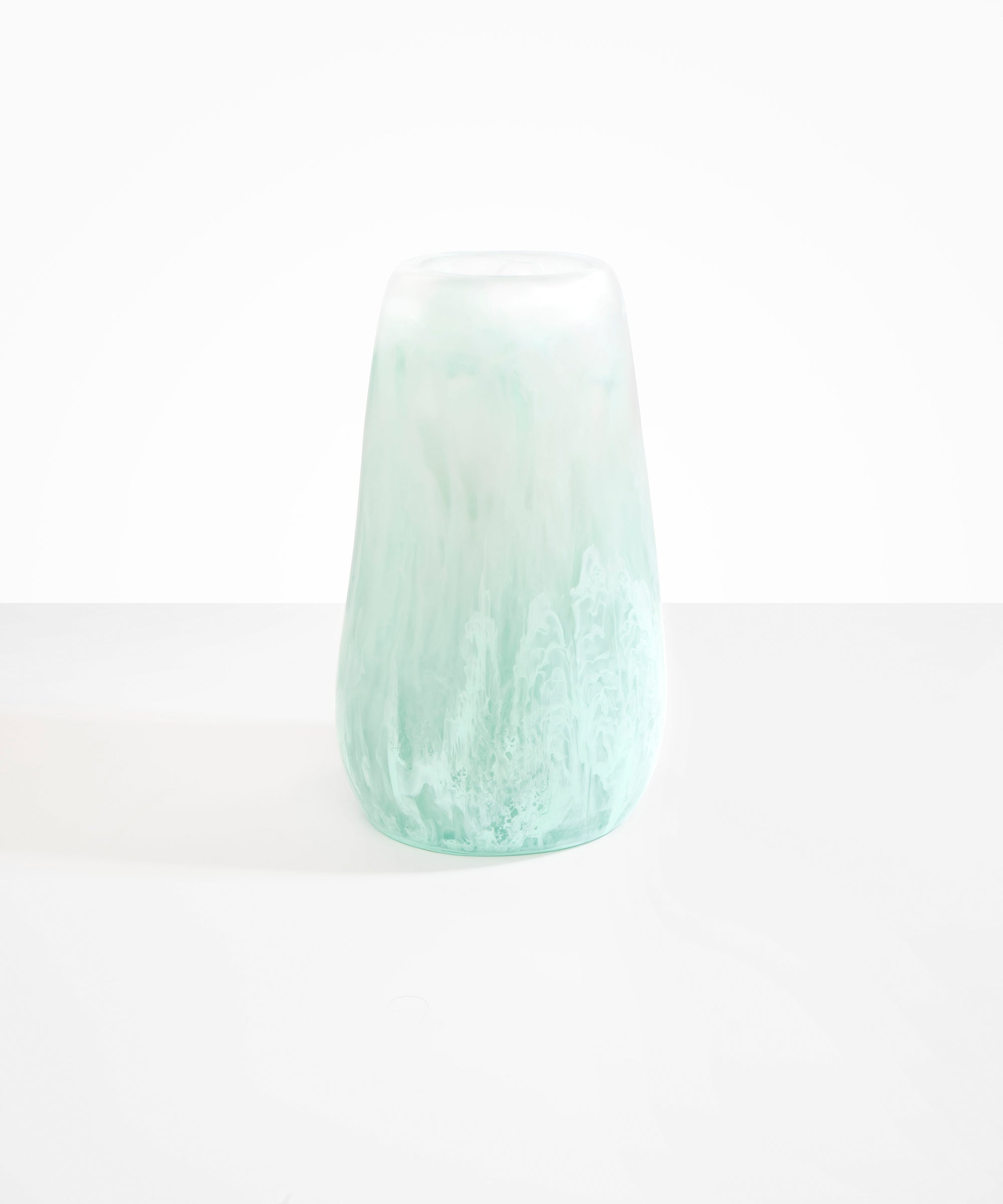 Dinosaur Designs Grand Pebble Vase in Mint Colour resin