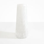 Dinosaur Designs Tall Pebble Vase in Snow Swirl Colour resin