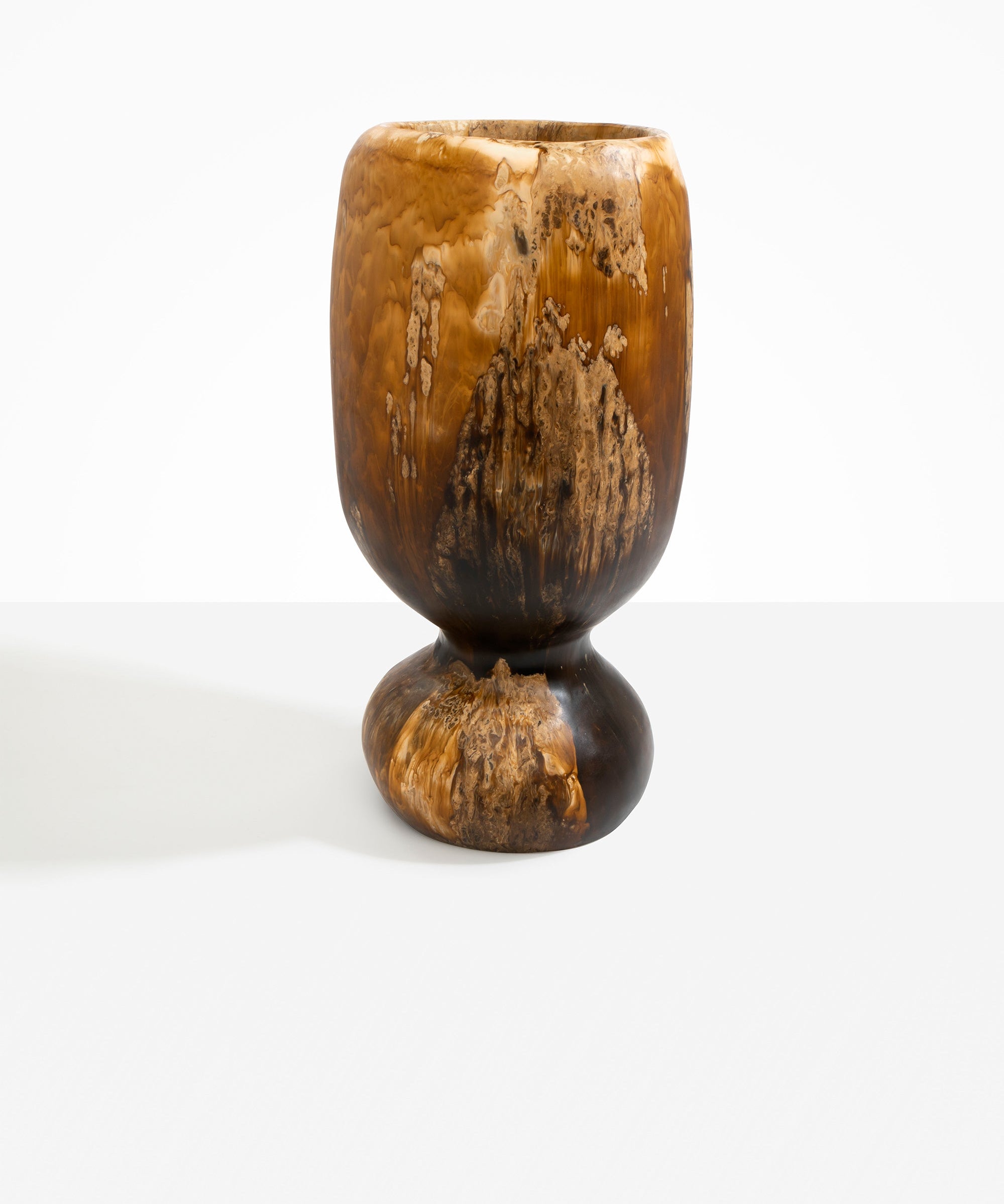 Dinosaur Designs Extra Large Rockpool Vase in Dark Horn Colour resin