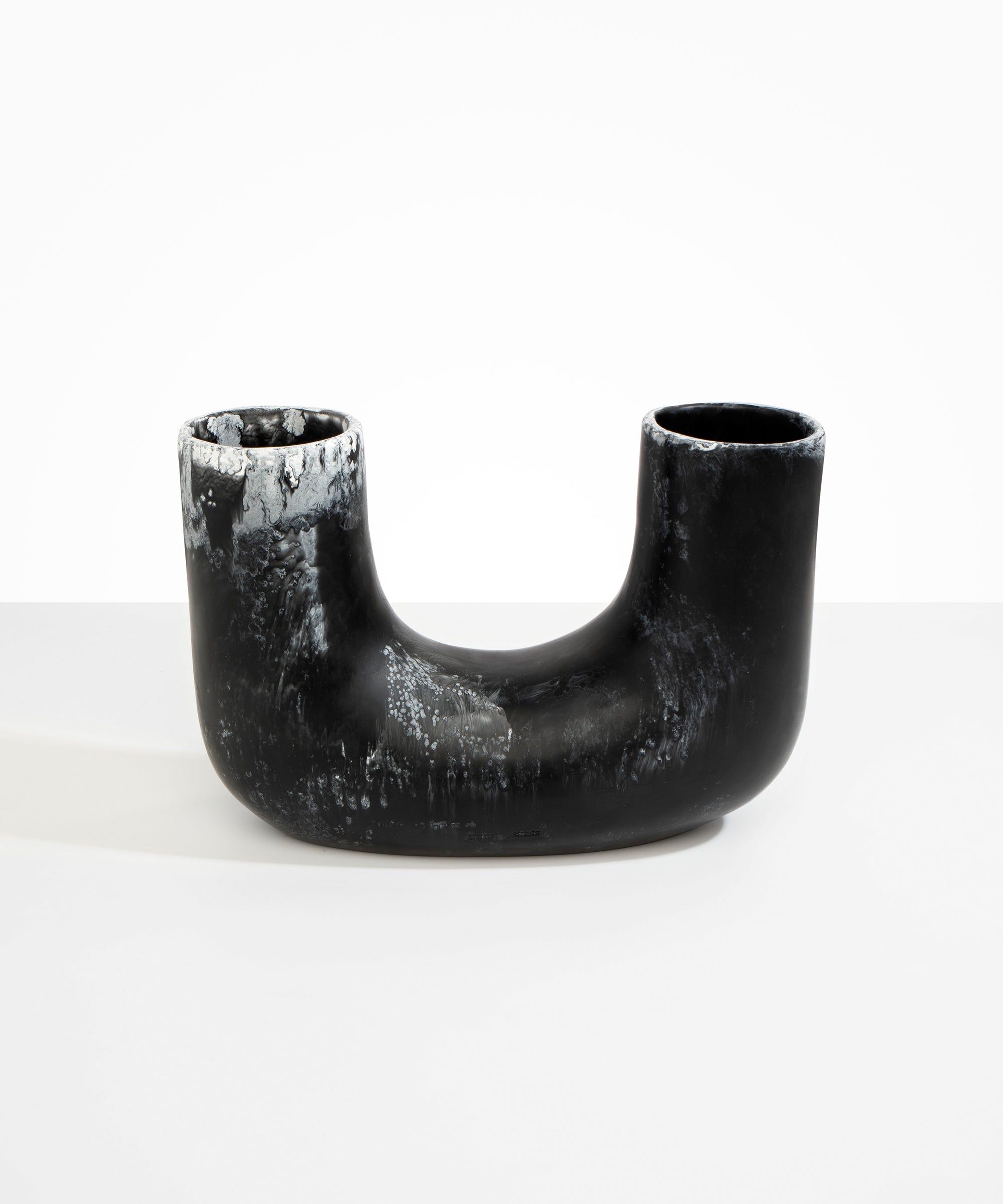 Dinosaur Designs Large Branch Vase in Black Marble Colour resin
