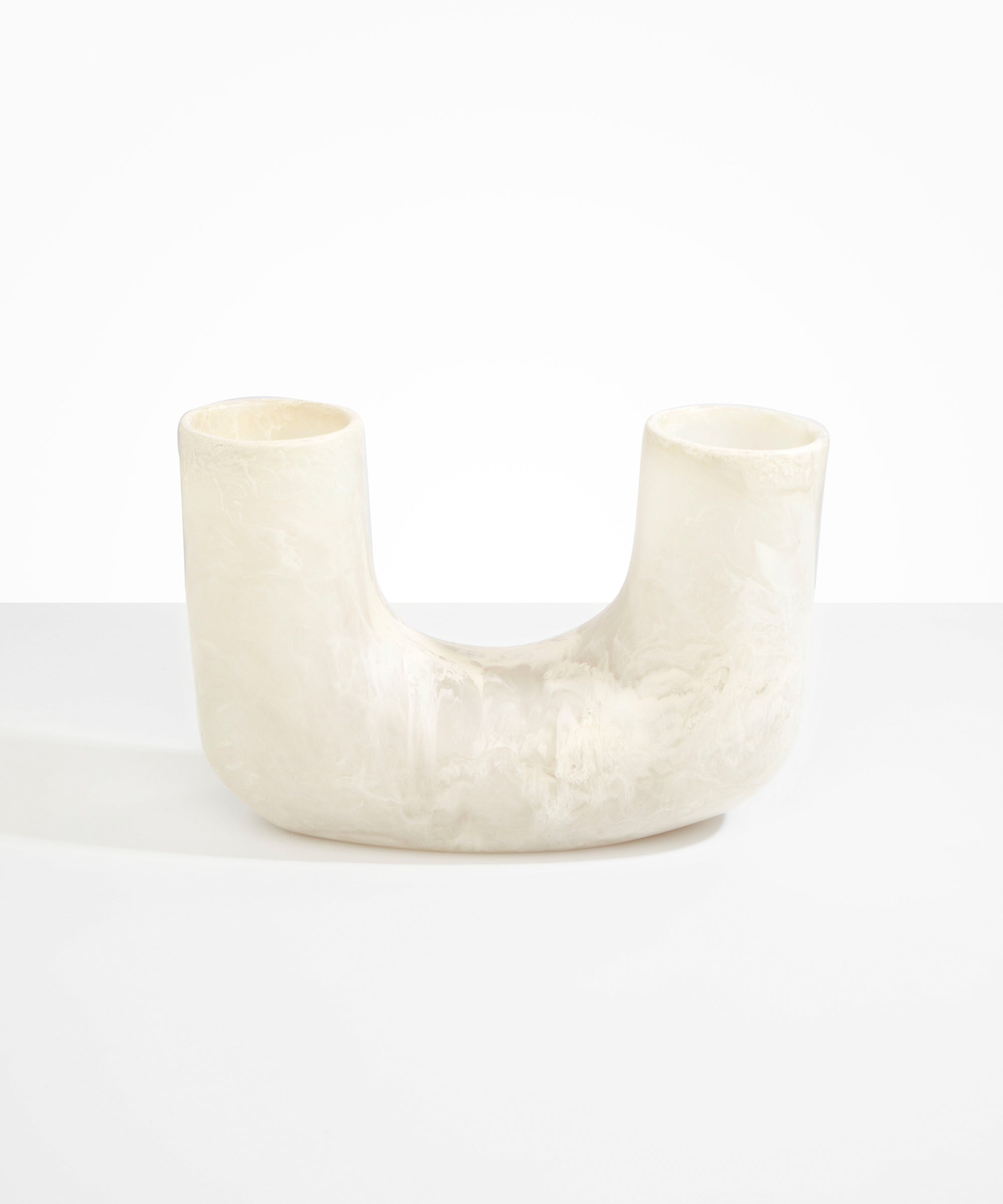 Dinosaur Designs Large Branch Vase in Chalk Swirl Colour resin