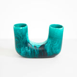Dinosaur Designs Large Branch Vase in Lagoon Colour resin