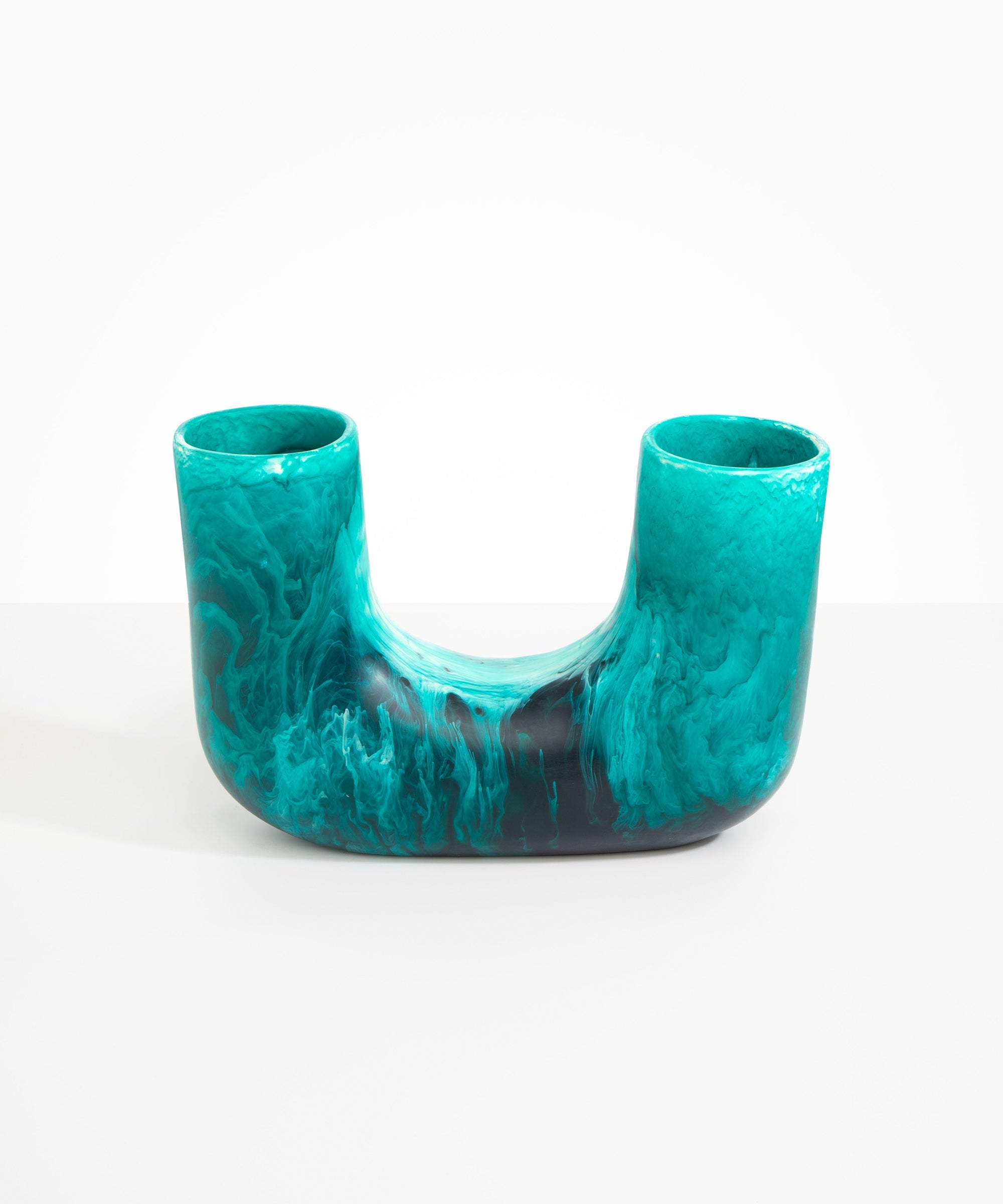 Dinosaur Designs Large Branch Vase in Lagoon Colour resin