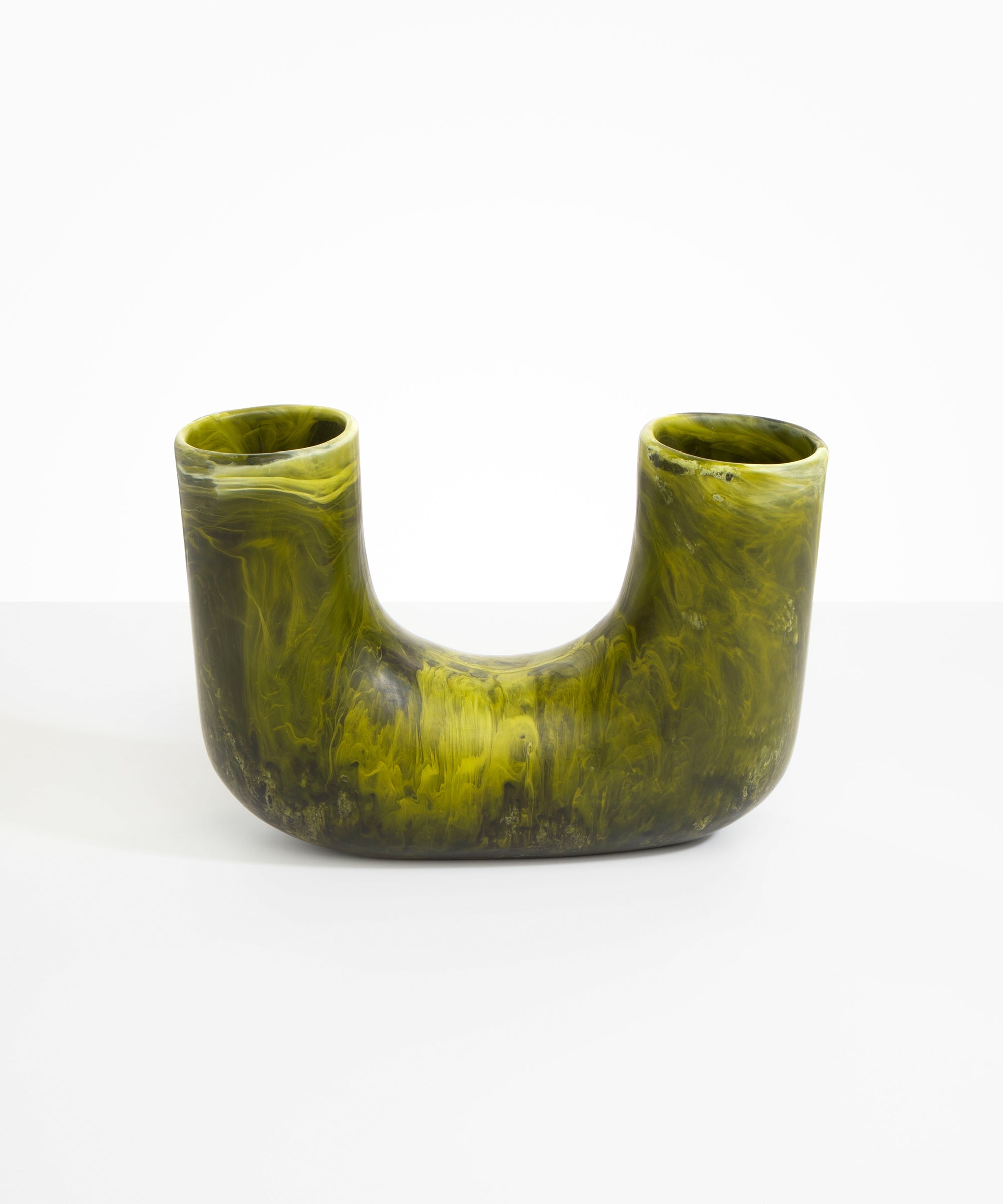 Dinosaur Designs Large Branch Vase in Malachite Colour resin