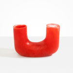 Dinosaur Designs Large Branch Vase in Poppy Colour resin