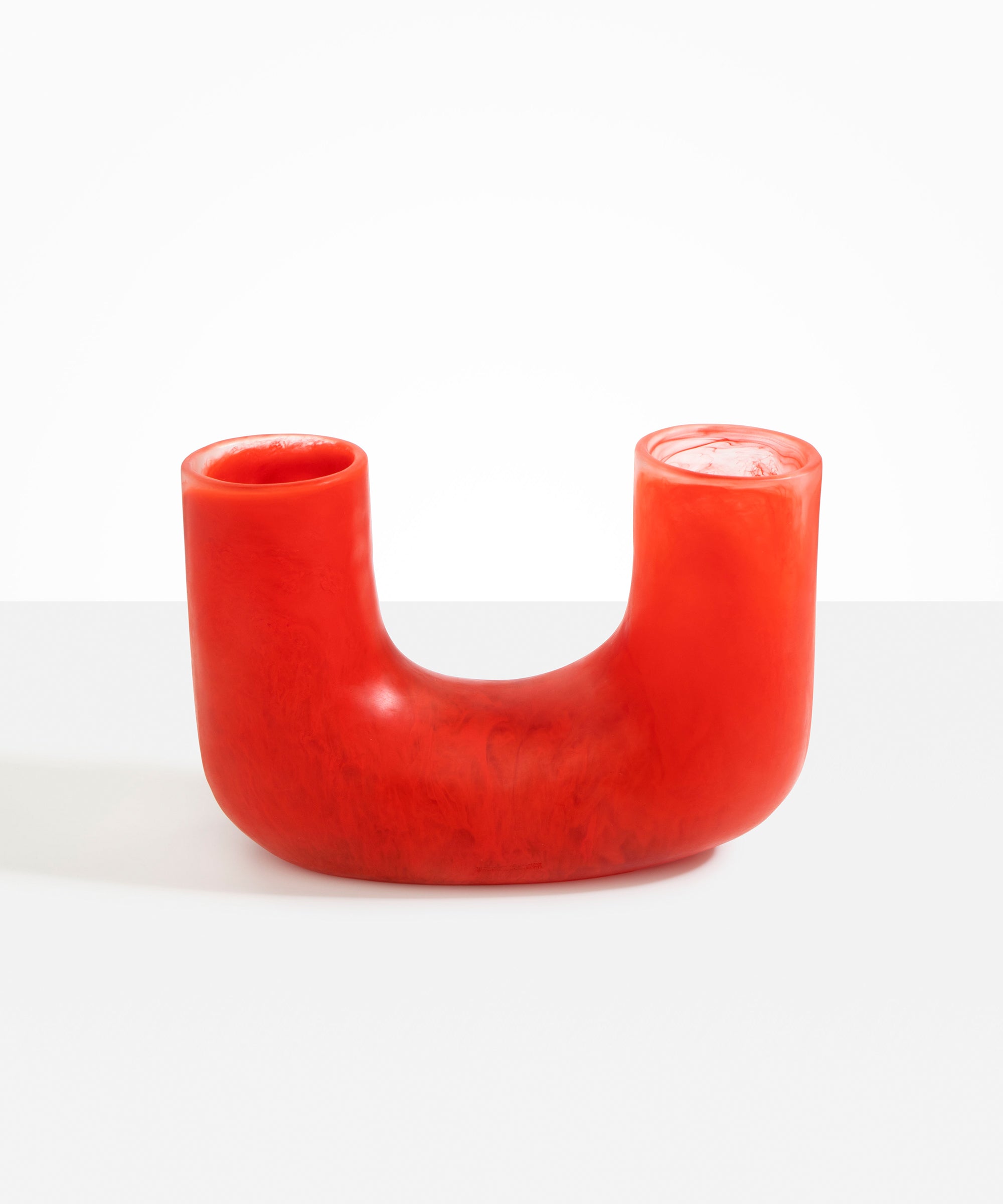 Dinosaur Designs Large Branch Vase in Poppy Colour resin