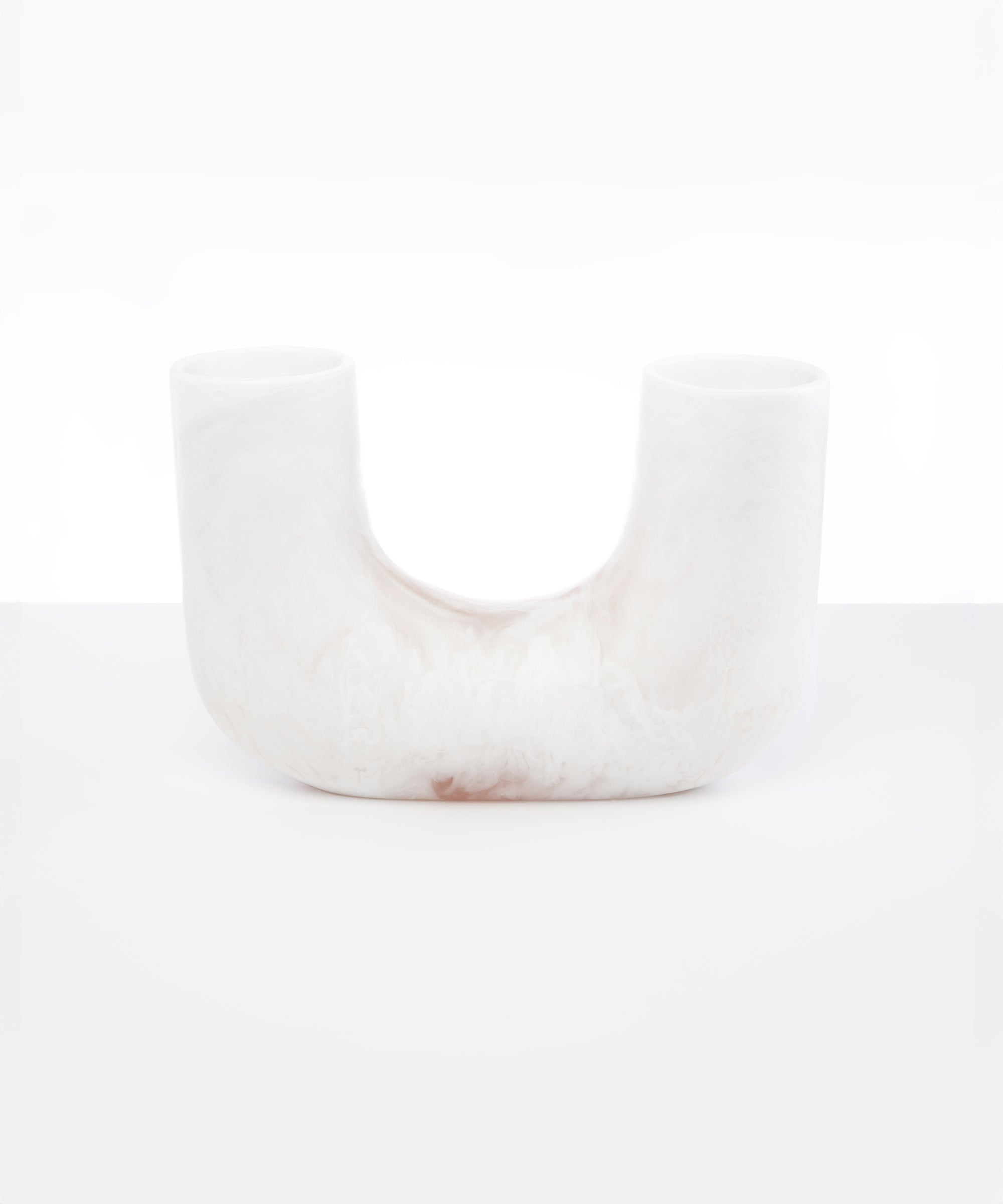 Dinosaur Designs Large Branch Vase in Snow Swirl Colour resin