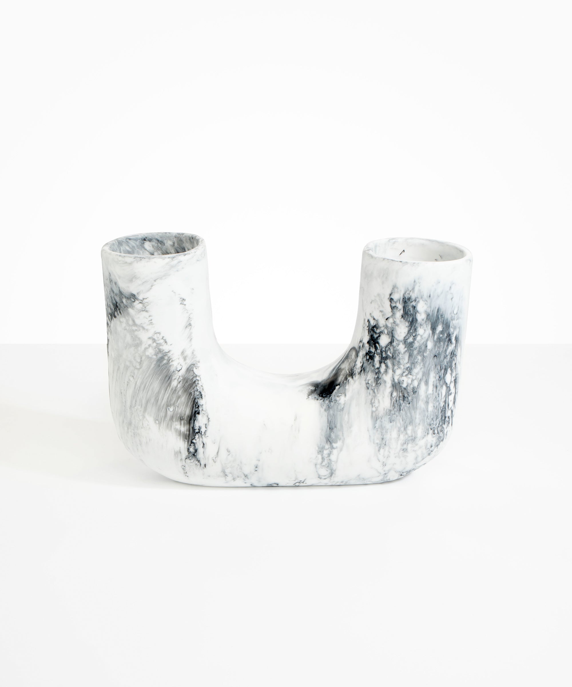 Dinosaur Designs Large Branch Vase in White Marble Colour resin
