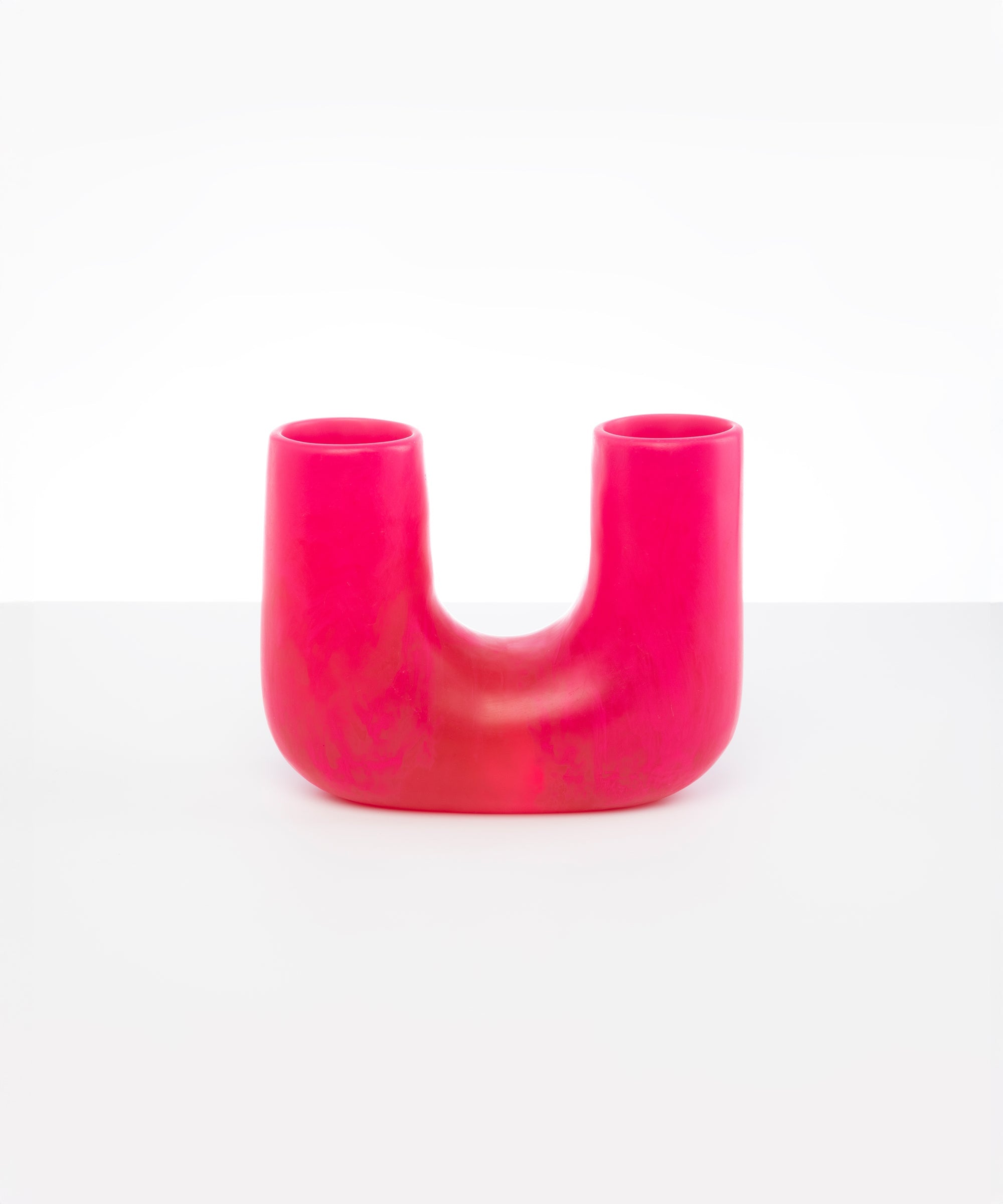 Dinosaur Designs Medium Branch Vase in Flamingo Colour resin