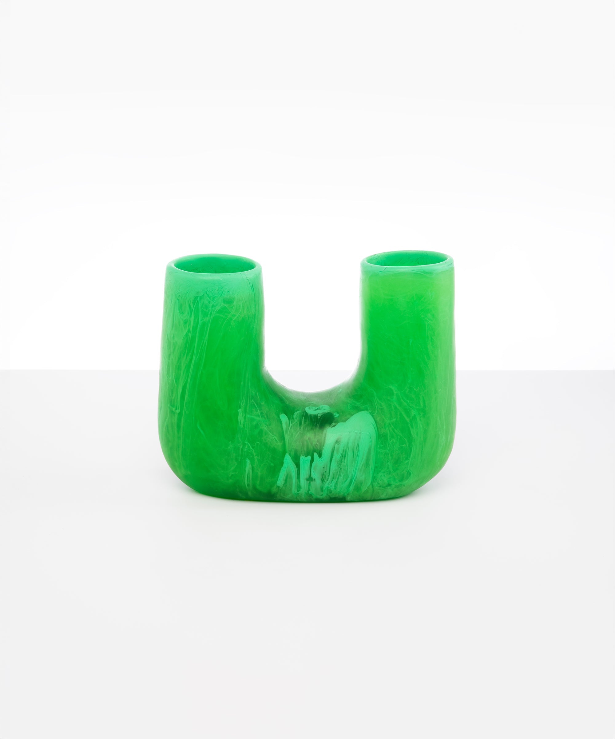 Dinosaur Designs Medium Branch Vase in Leaf Colour resin