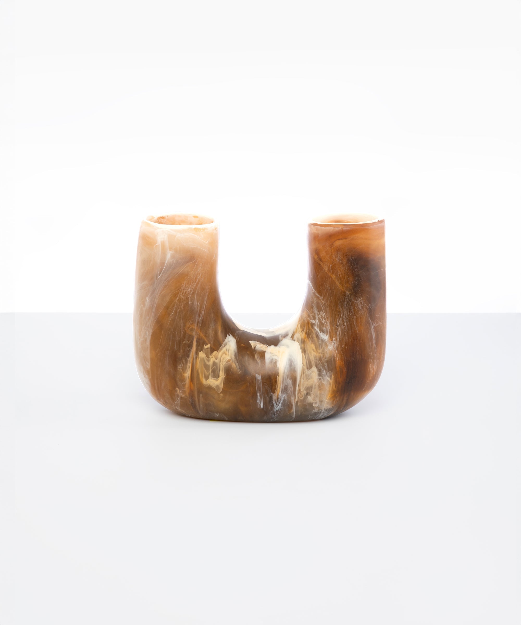 Dinosaur Designs Medium Branch Vase in Light Horn Colour resin