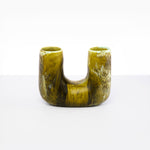 Dinosaur Designs Medium Branch Vase in Malachite Colour resin