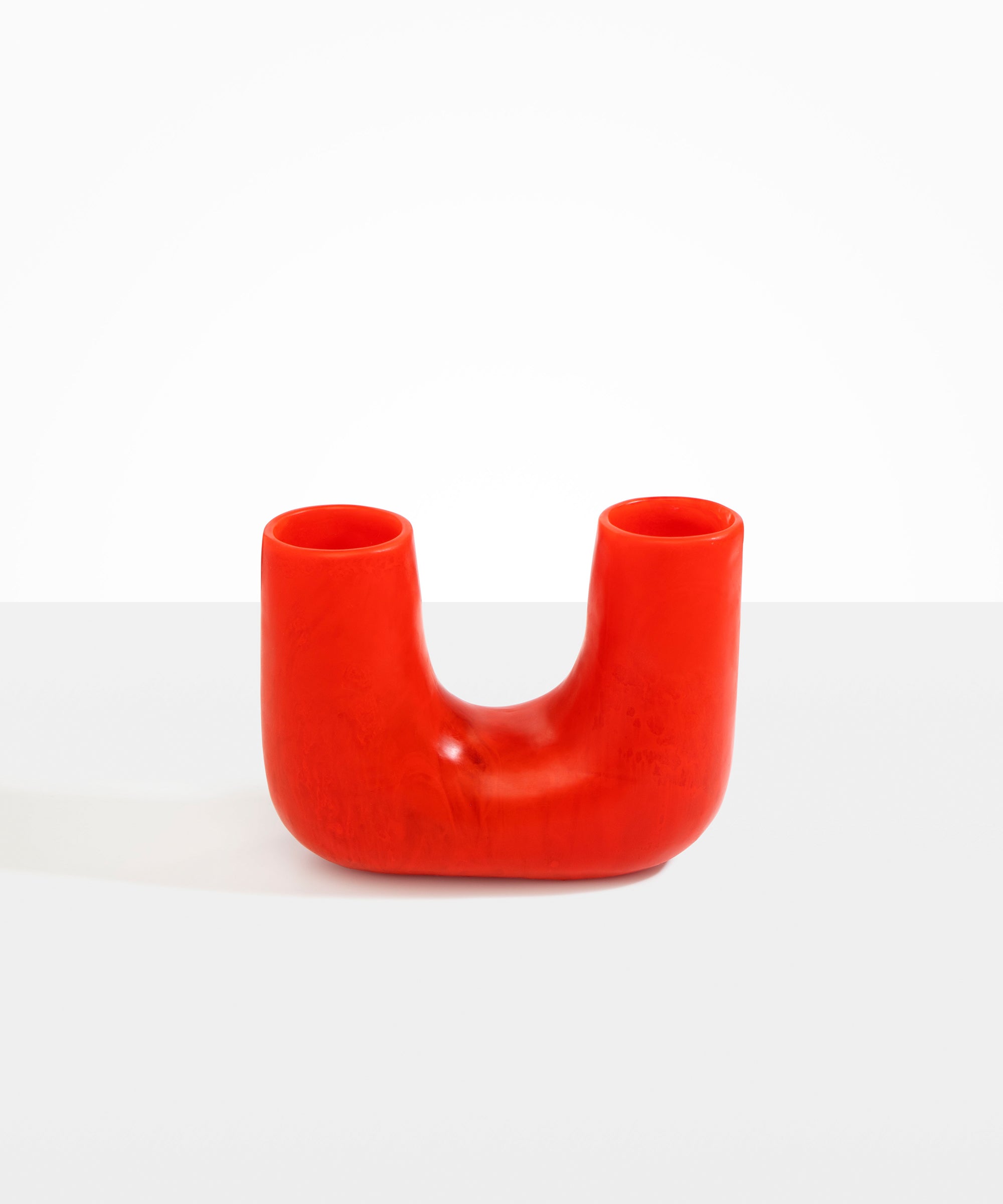 Dinosaur Designs Medium Branch Vase in Poppy Colour resin