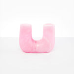 Dinosaur Designs Medium Branch Vase in Shell Pink Colour resin