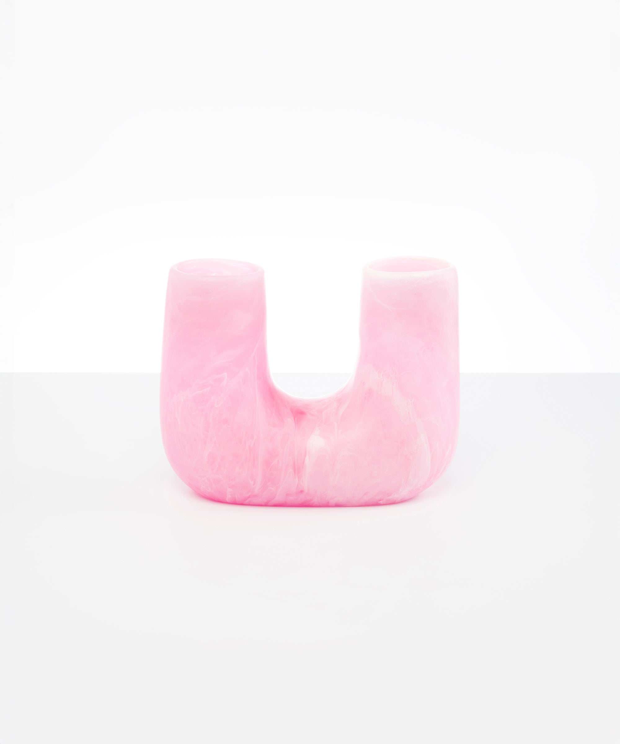 Dinosaur Designs Medium Branch Vase in Shell Pink Colour resin