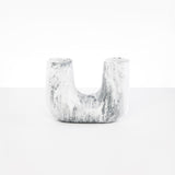 Dinosaur Designs Medium Branch Vase in White Marble Colour resin