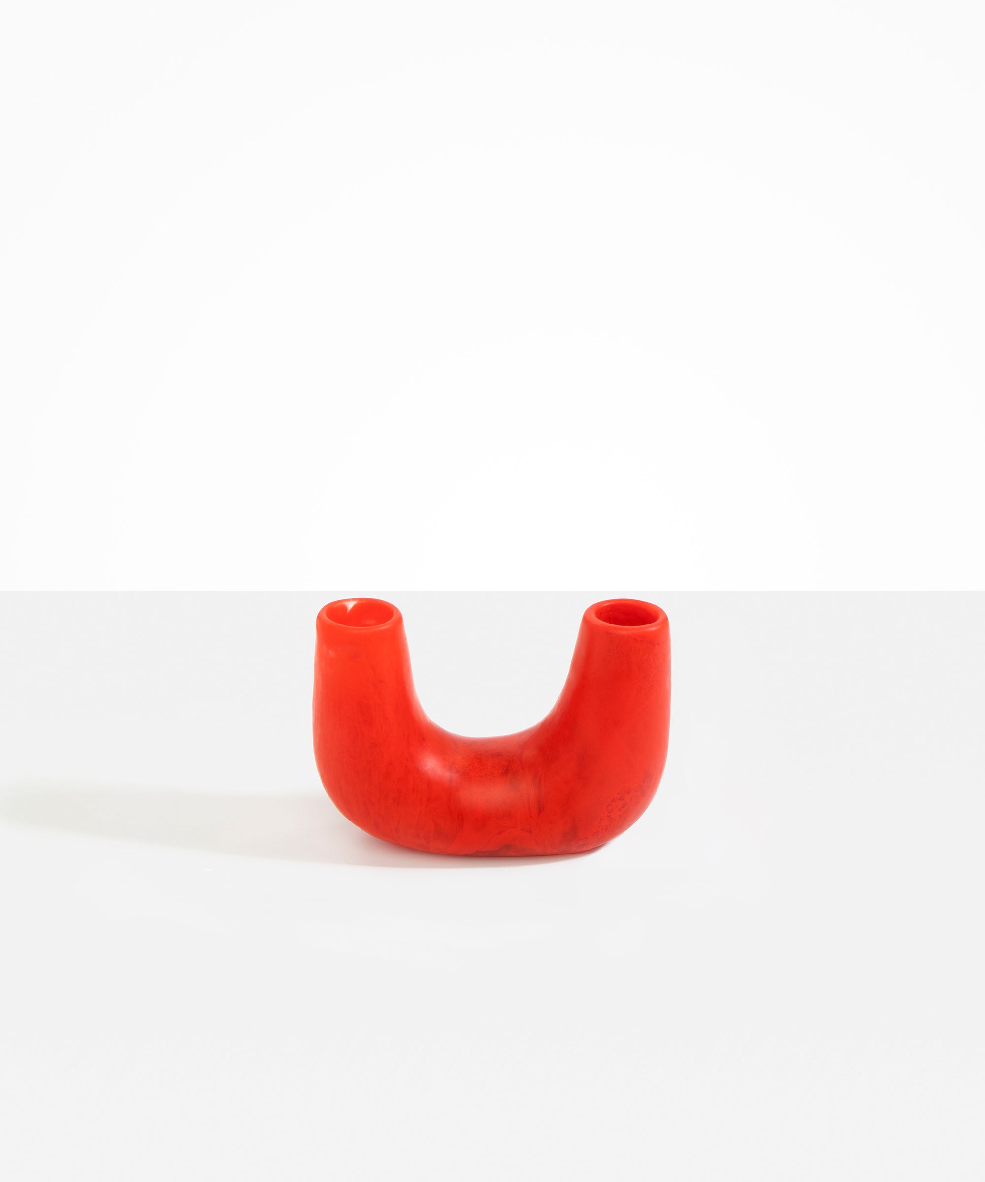 Dinosaur Designs Small Branch Vase in Poppy Colour resin