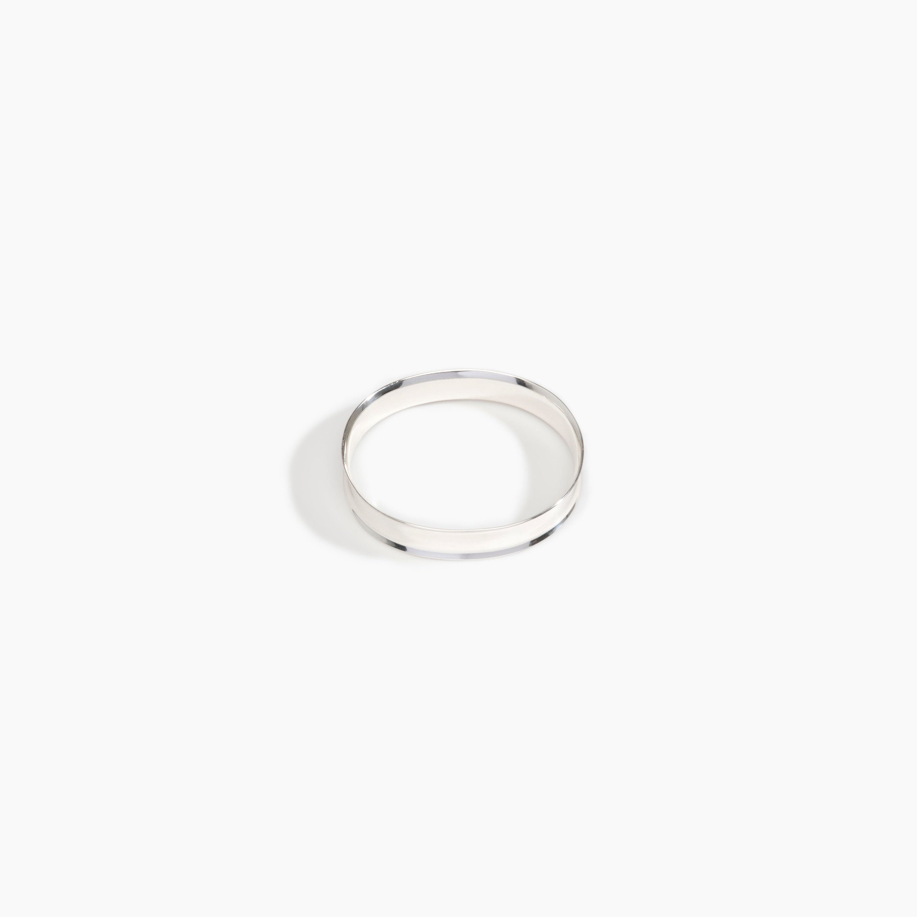 LO Collections x ALEX AND TRAHANAS Narrow Voyage Bangle in Silver-Plated Brass Material...