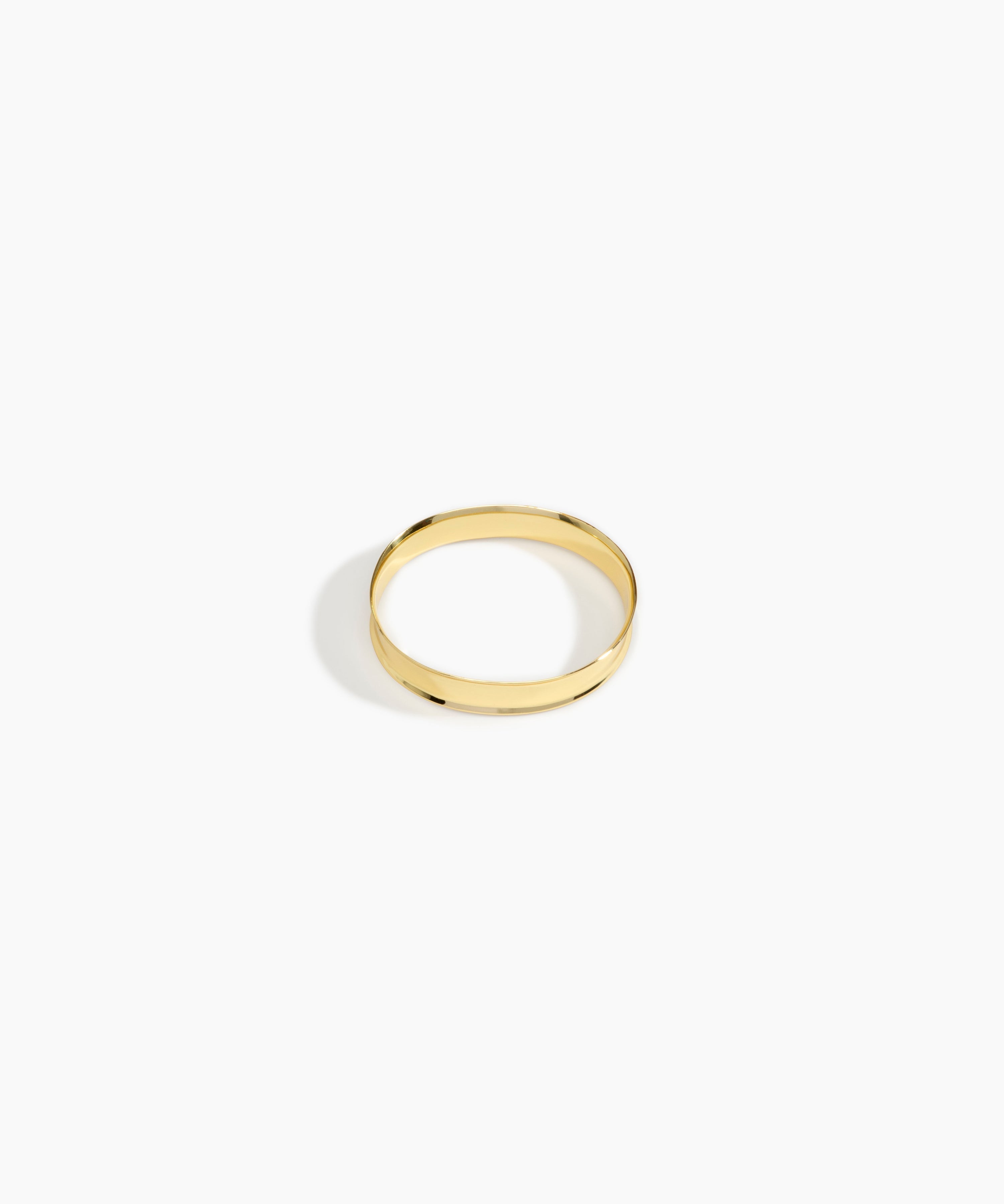 LO Collections x ALEX AND TRAHANAS Narrow Voyage Bangle in Nano-Coated Brass Material