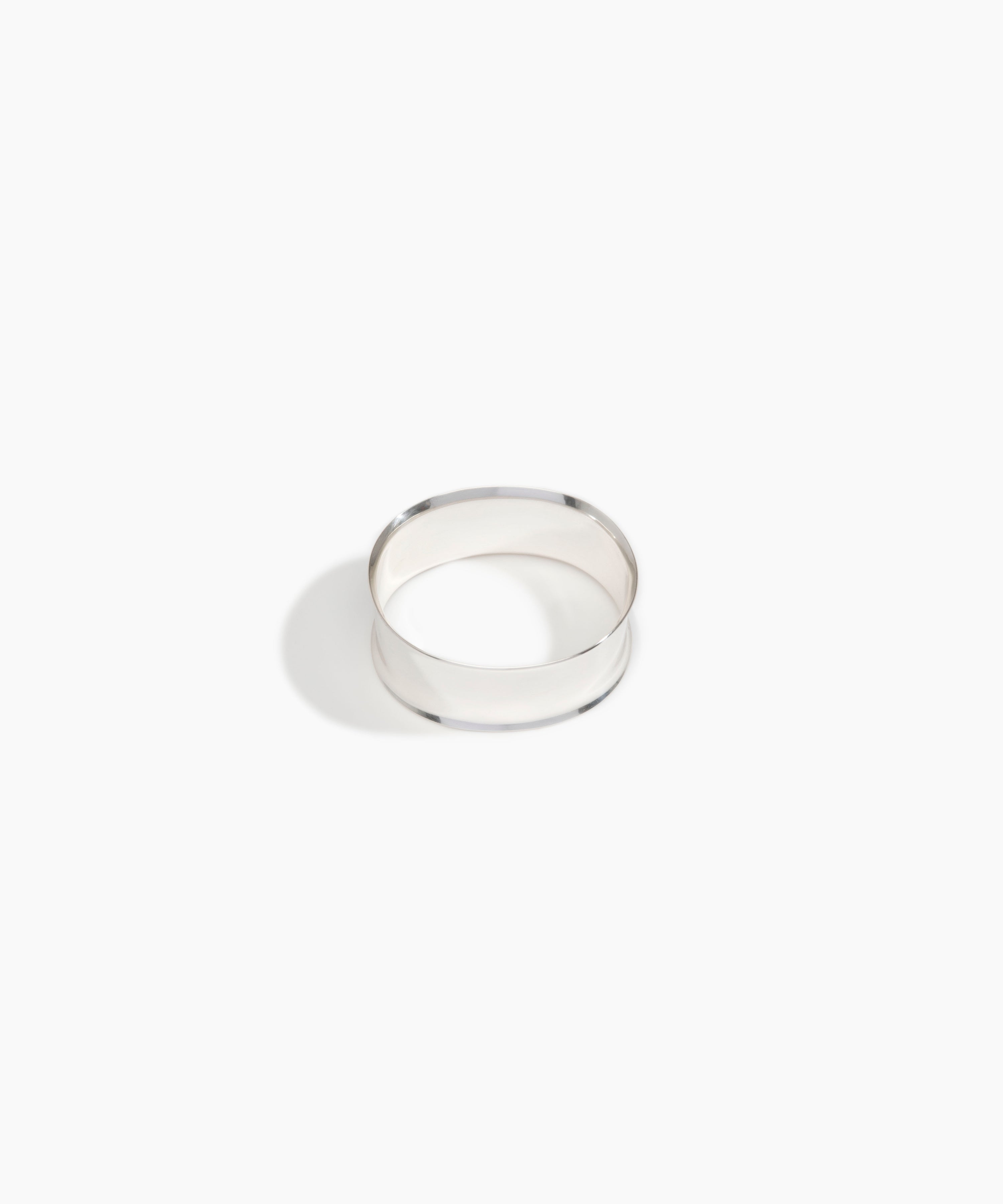 LO Collections x ALEX AND TRAHANAS Medium Voyage Bangle in Silver-Plated Brass Material