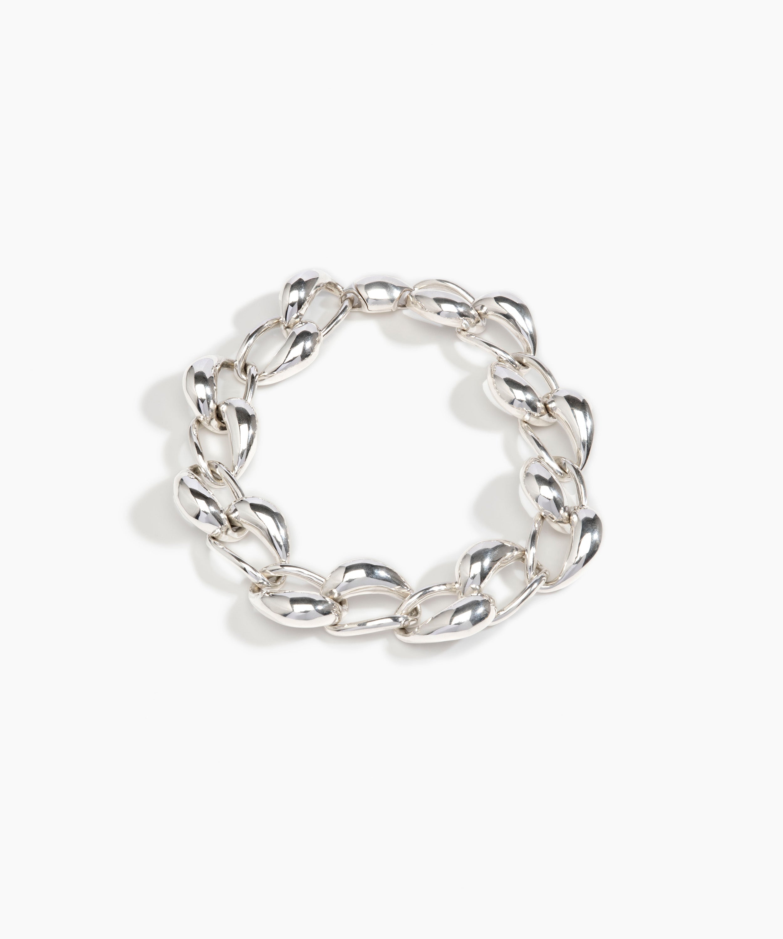 LO Collections Cocoon Choker Necklaces in Silver-Plated Brass Material 