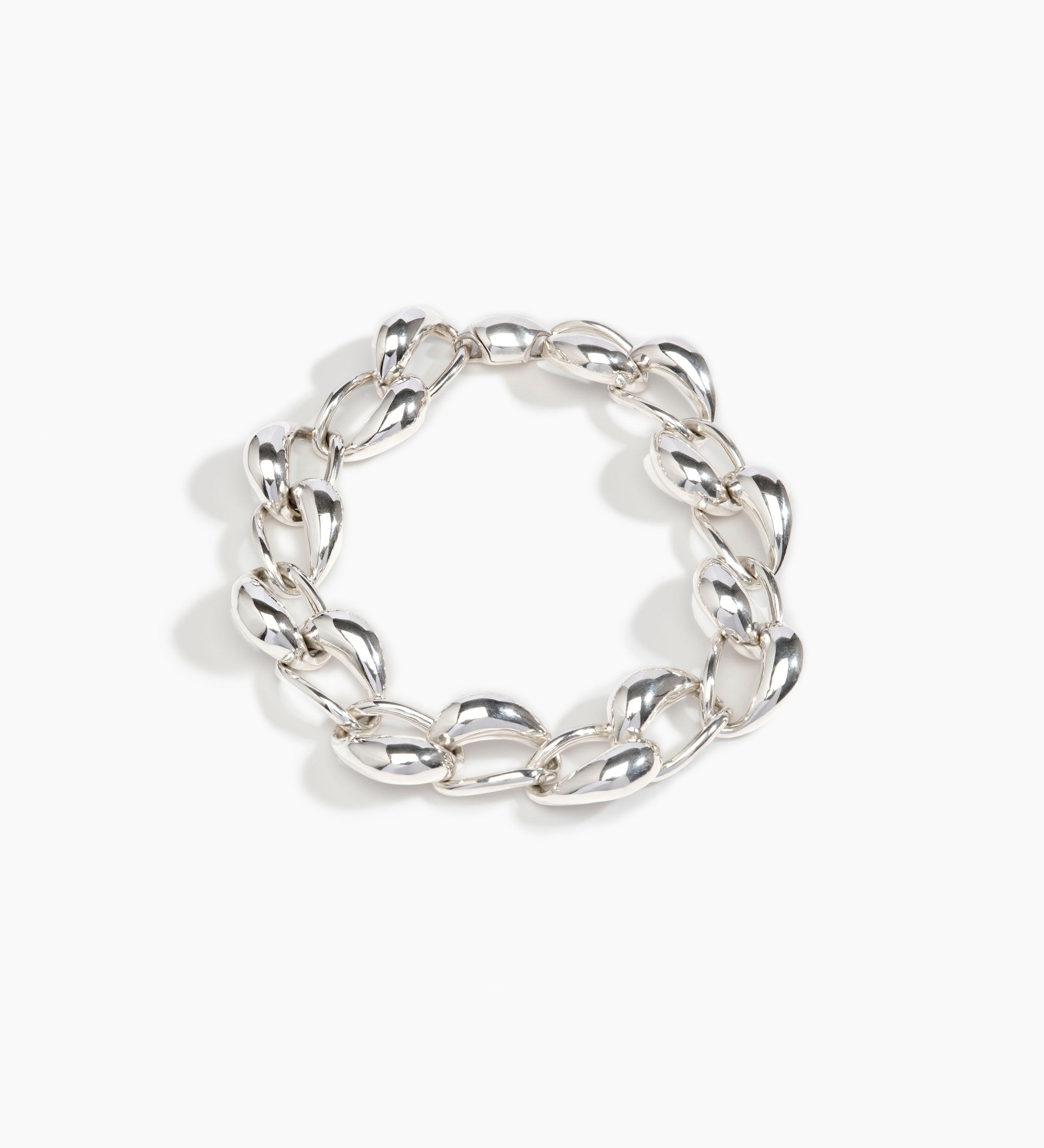 LO Collections Cocoon Choker Necklaces in Silver-Plated Brass Material 