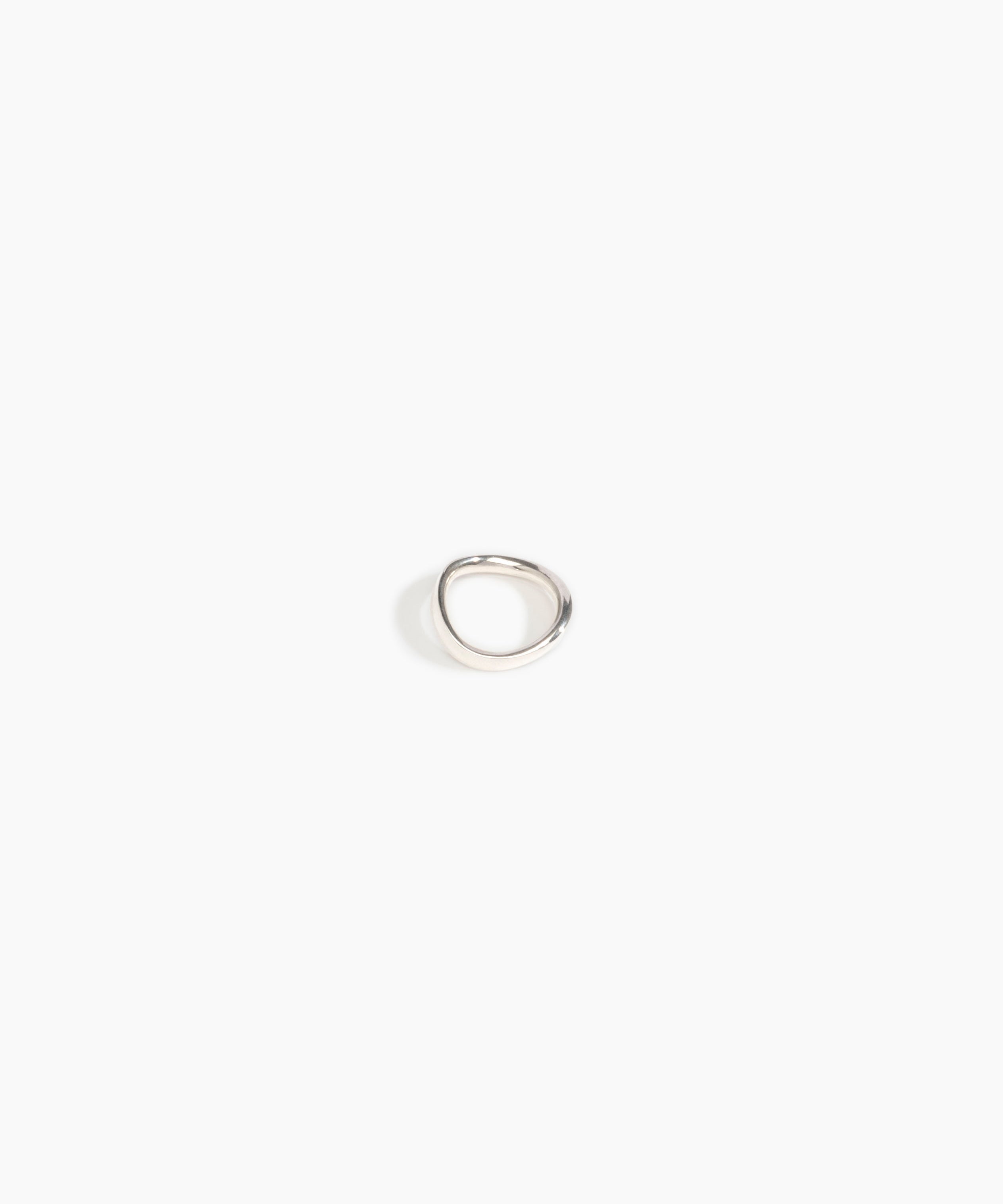 LO Collections Flat Wave Ring in 925 Sterling Silver Material..