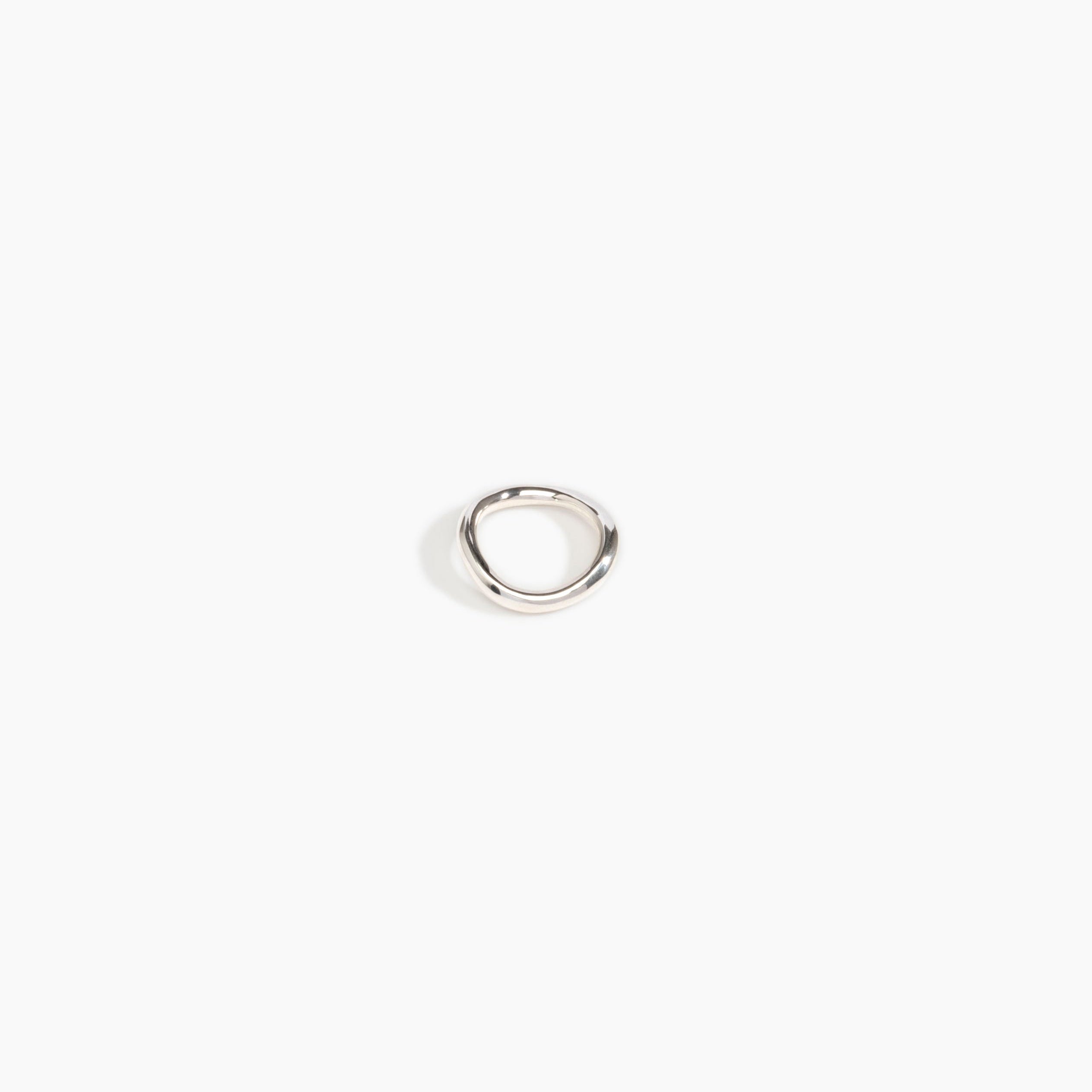 LO Collections Round Wave Ring in 925 Sterling Silver Material..
