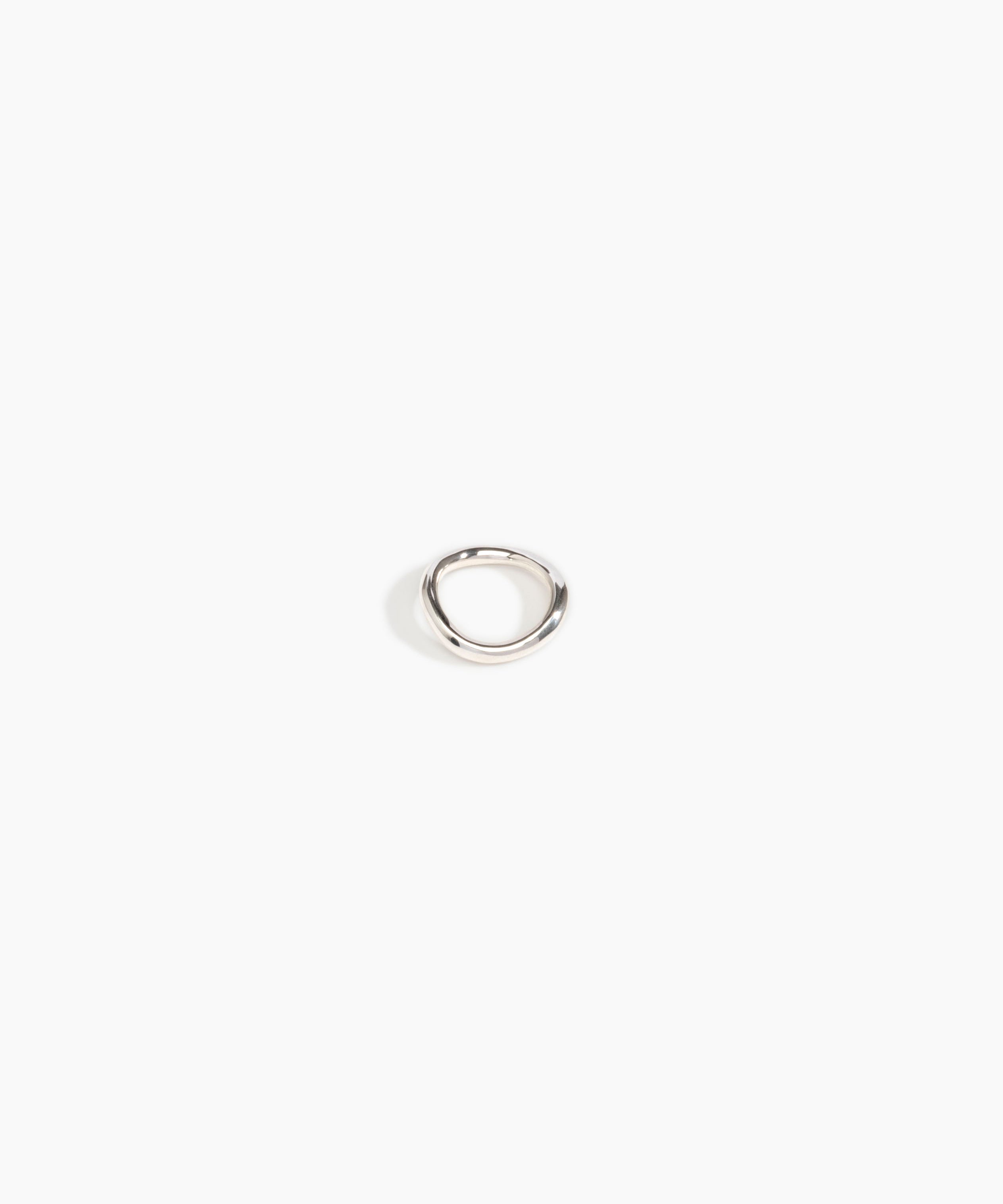 LO Collections Round Wave Ring in 925 Sterling Silver Material..