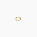 LO Collections Flat Wave Ring in Nano-Coated Brass Material..