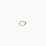 LO Collections Flat Wave Ring in Nano-Coated Brass Material..