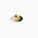 LO Collections Small Infinity Ring in Nano-Coated Brass Material..