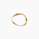 LO Collections Liquid Bangle in 24k Gold-Plated Brass Material..