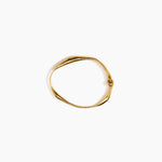 LO Collections Liquid Bangle in 24k Gold-Plated Brass Material