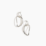 LO Collections Liquid Chain Earrings in 925 Sterling Silver Material