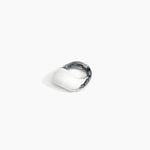 Dinosaur Designs Pebble Ring in White Marble Colour resin with Regular Fit.