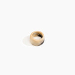 Dinosaur Designs Band Ring in Sandy Pearl Colour resin with Wide Fit..