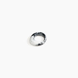 Dinosaur Designs Slate Ring in White Marble Colour resin with Regular Fit