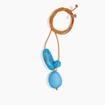 Dinosaur Designs Rock Cluster Pendant in Sky Colour resin with 925 Sterling Silver Bead Material