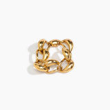 LO Collections Cocoon Bracelet in 24k Gold-Plated Brass Material