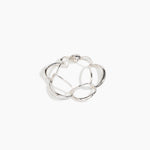 LO Collections Liquid Chain Bracelet in 925 Sterling Silver Material resin with Wide Fit