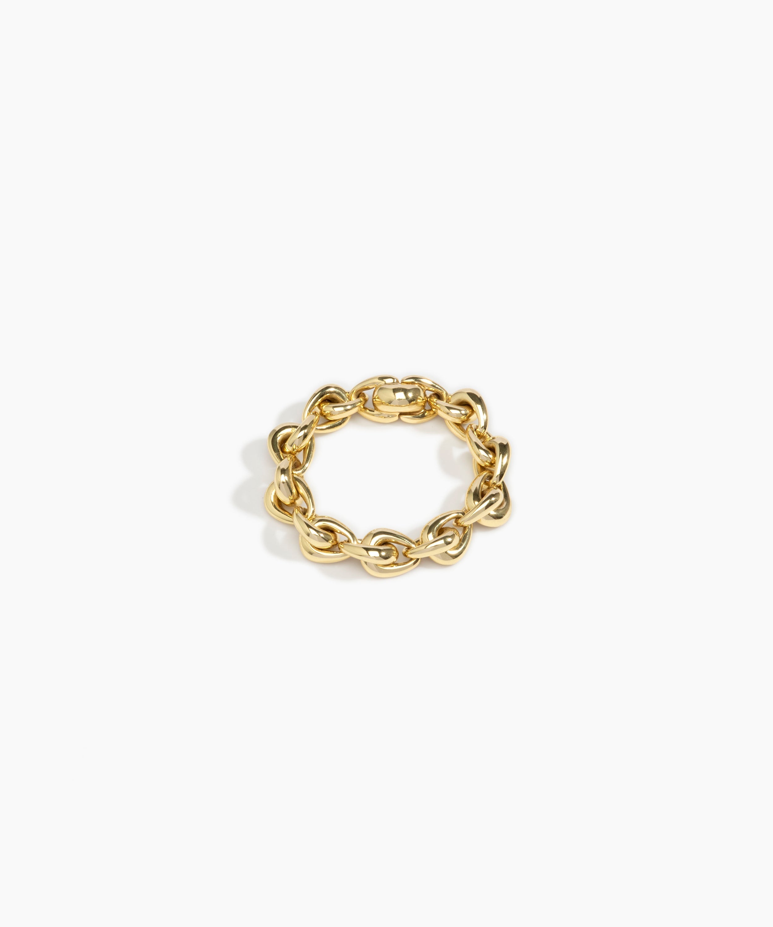 LO Collections Hug Chain Bracelet in Nano-Coated Brass Material resin with Regular Fit...
