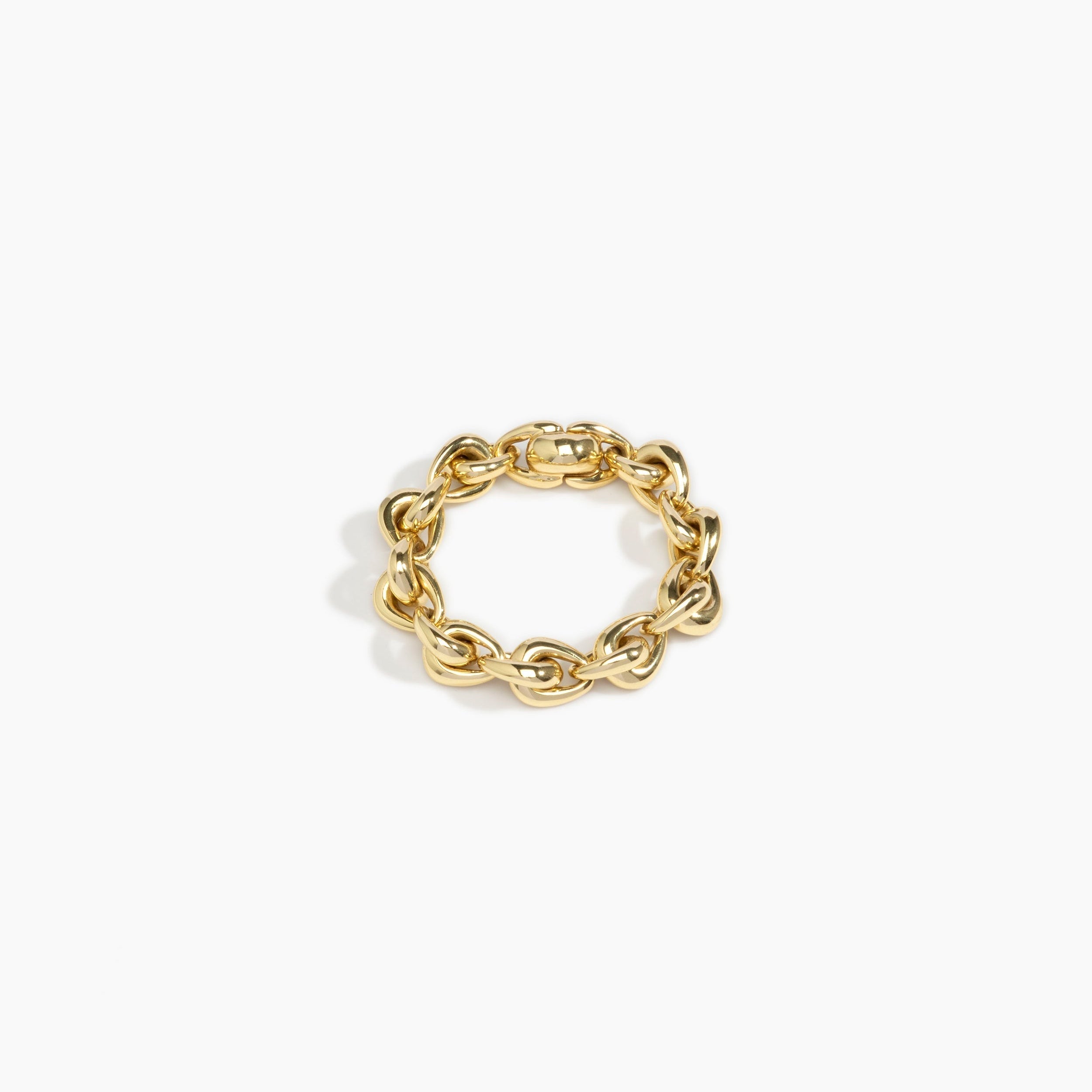 LO Collections Hug Chain Bracelet in Nano-Coated Brass Material resin with Regular Fit..