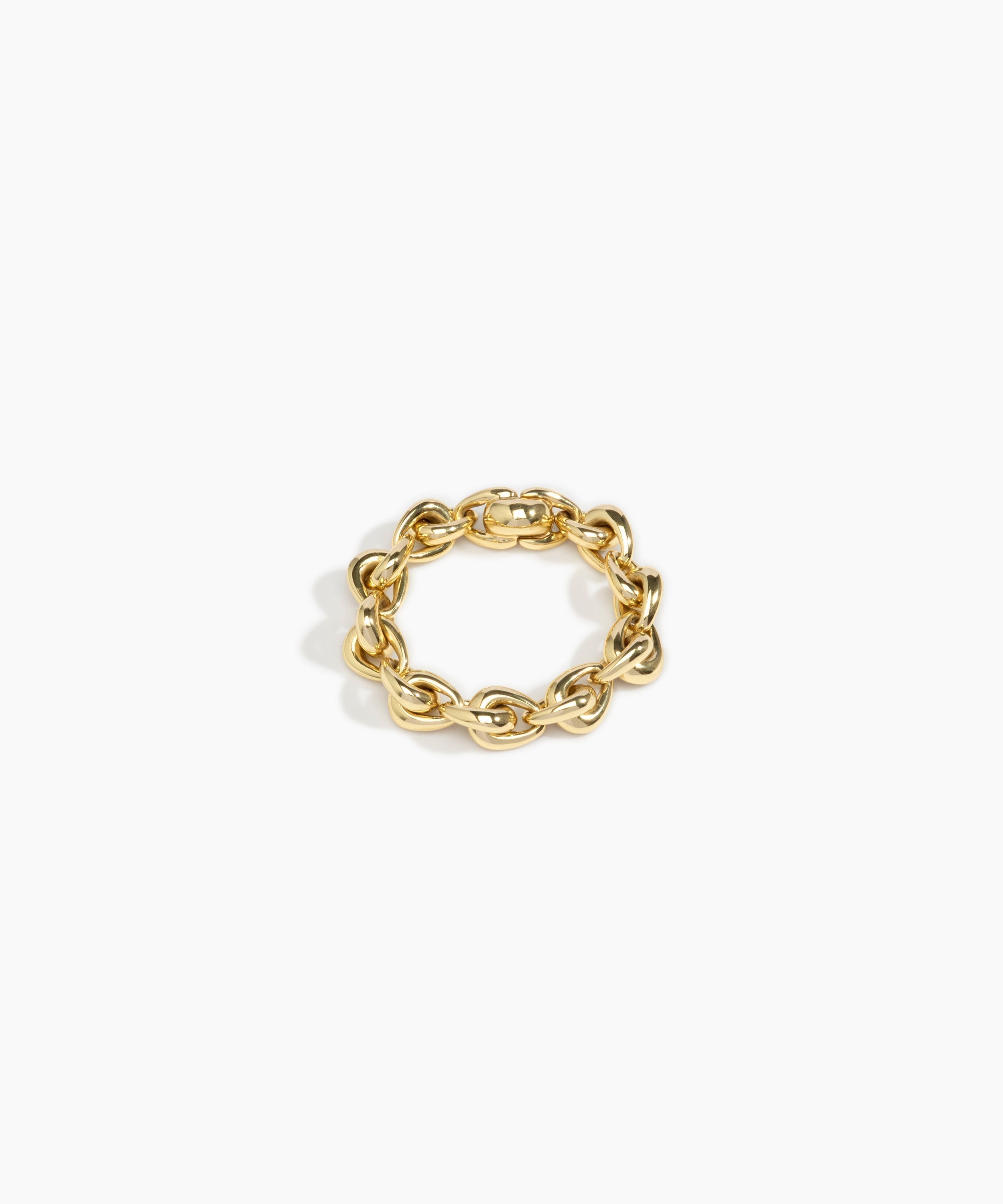 LO Collections Hug Chain Bracelet in Nano-Coated Brass Material resin with Regular Fit