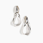 LO Collections x ALEX AND TRAHANAS Olive Leaf Drop Earrings Earrings in Silver-Plated Brass Material 