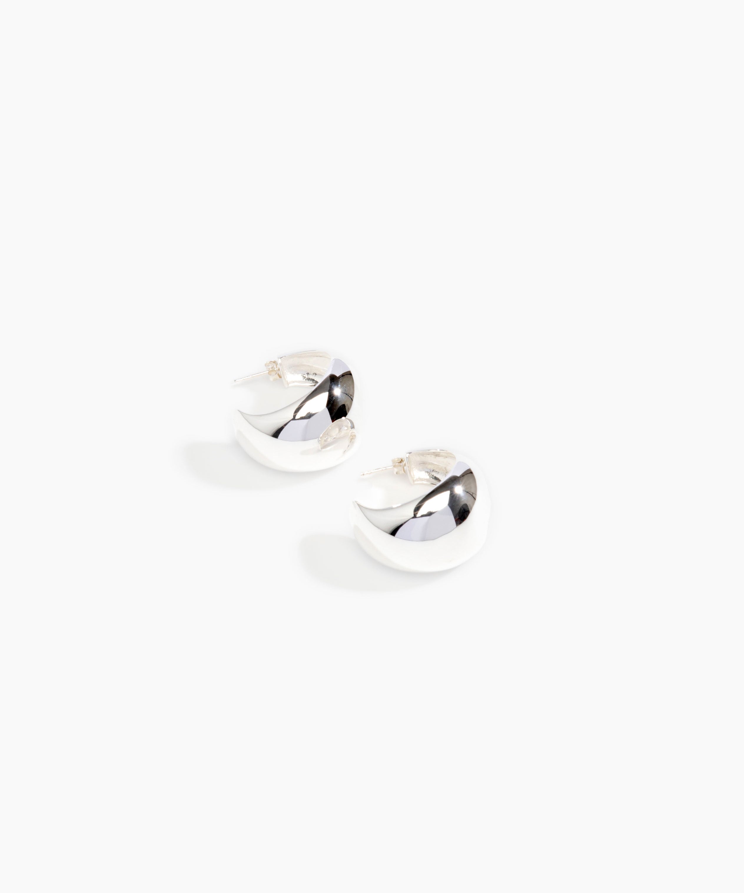 LO Collections x ALEX AND TRAHANAS Large Chifferi Hoop Earrings in Silver-Plated Brass Material...