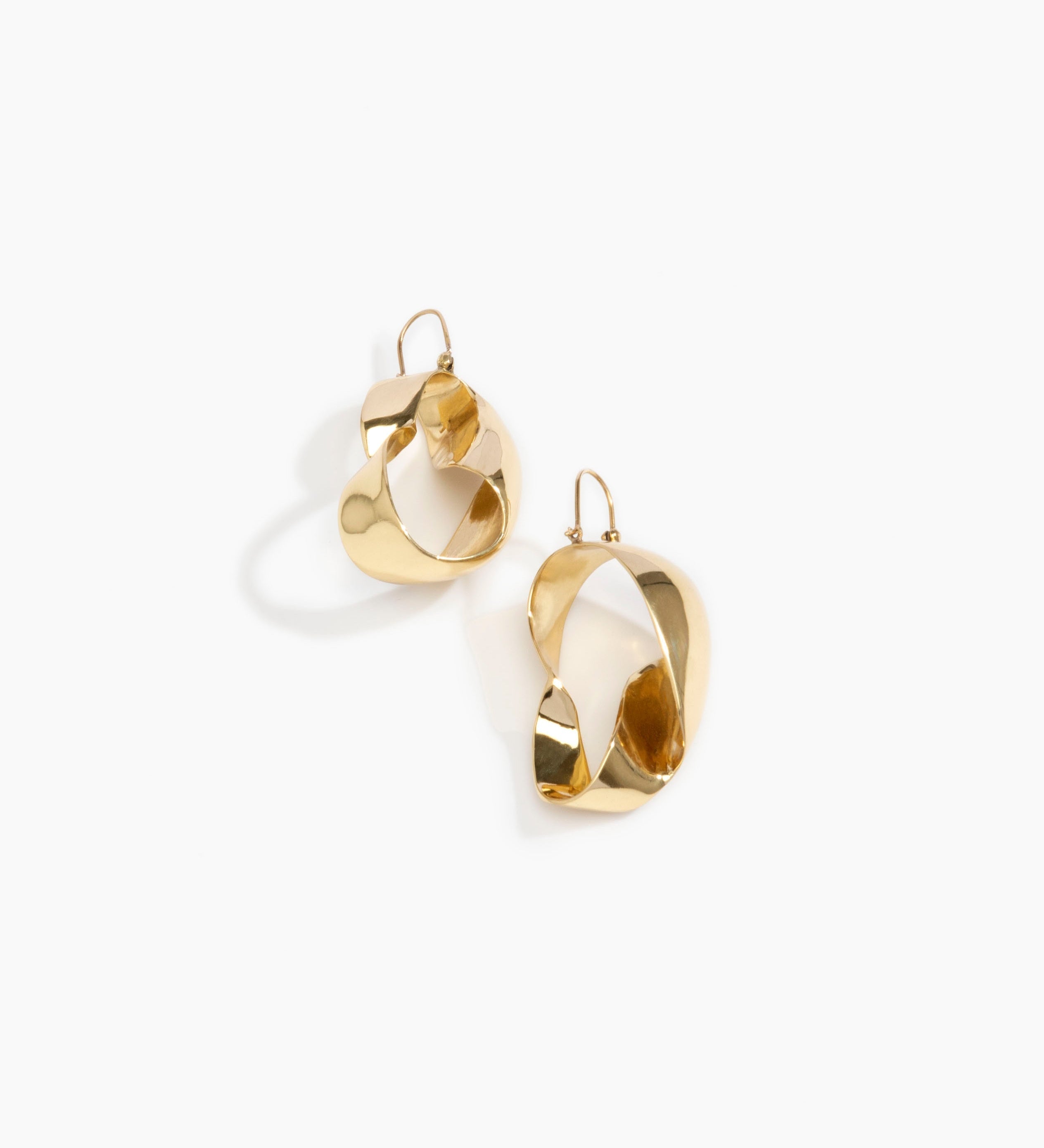 LO Collections x ALEX AND TRAHANAS Medium Olive Leaf Earrings Earrings in Nano-Coated Brass Material 