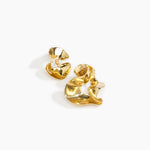 LO Collections Wave Earrings in Nano-Coated Brass Material