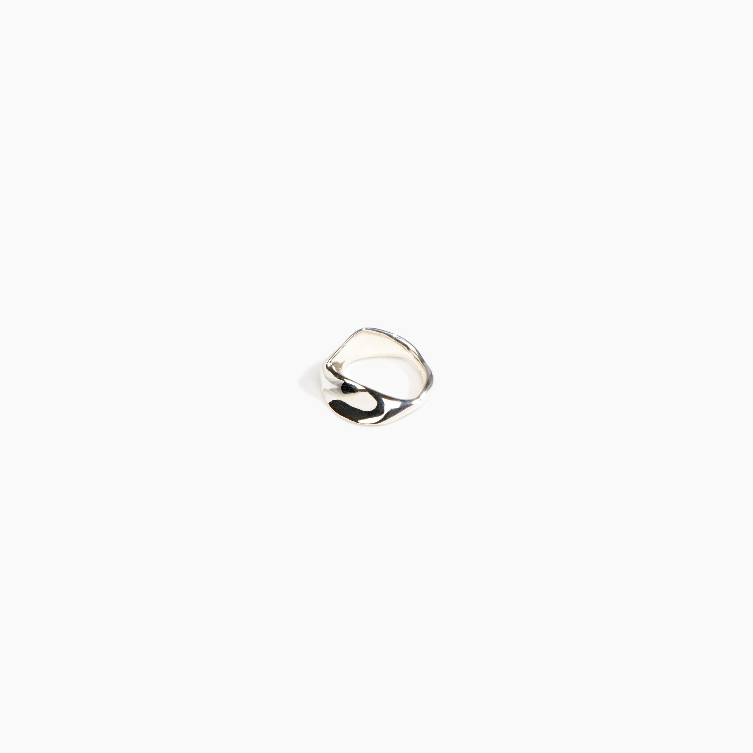LO Collections Liquid Twist Ring in 925 Sterling Silver Material..